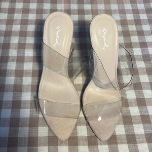 Qupid Clear Heels